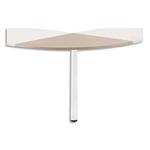 MT International - Angle de liaison pour bureau droit en hêtre - Dimensions : L80 x H2,5 x P80 cm_0