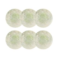 Novastyl - Lot 6 Assiettes Plates Natura 26cm En Porcelaine - vert porcelaine 3256391044902_0