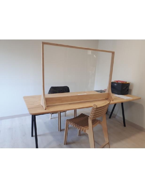 Protection bureau - cadre en bois 820x1050mm - plexiglas épaisseur 3mm_0