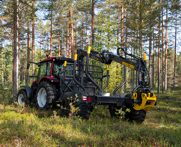 Remorque forestière compatible au transport de bois privé ou aux travaux de petite envergure - kesla 104_0