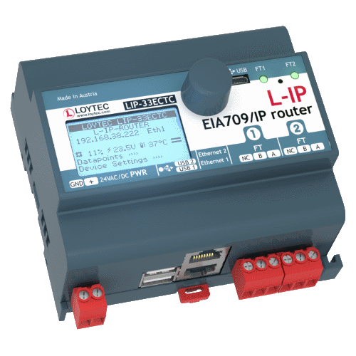 Routeur LonWorks® 1 port FTT10 vers IP - LIP ECTC - 2_0