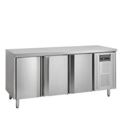Snack Refroidisseur de comptoir 3 portes SS304 - 345 L | DB201S | Tefcold - SK6310 - 17713_0
