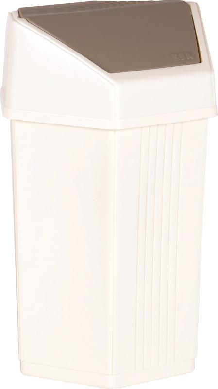SODISE - Poubelle publique Fourre-Tout 25L EDA - Couvercle basculant - Dim. 345x300x535mm_0