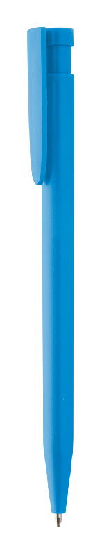 Stylo à bille en ABS recyclé - couleur bleu clair - encre bleue - 6g_0