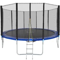 Tectake Trampoline modèle B  noir/bleu - 403522 - noir acier 403522_0