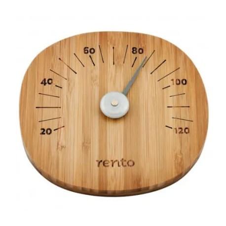 Thermomètre pour sauna RENTO - bambou traité thermiquement - design Finlandais_0