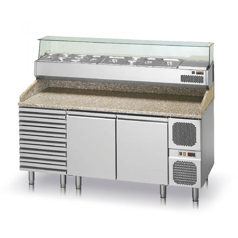 Table à pizza automatique Polaris - dispositif de dégivrage et évaporation sans énergie électrique_0