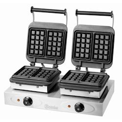 Appareil à Gaufre Double Bruxelles - 60 x 100 mm, Hauteur 32 mm - Bartscher - 4015613503462_0