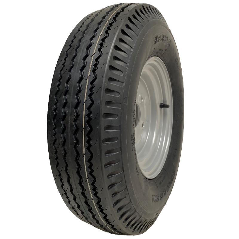 5.00-10 roue de remorque, 4ply, haute vitesse, route légale, 355kgs, 100mm PCD jante_0