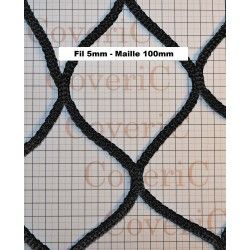 Bâche, filet et capot pour remorque - Coveric - filets sur mesure en polypropylène - épaisseur du fil 5mm_0