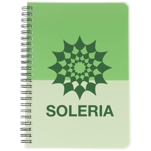 Carnet de notes A5 Colour-block - Spirales - 70 feuilles papier blanc ligné (70g/m²) - Plastique PP_0