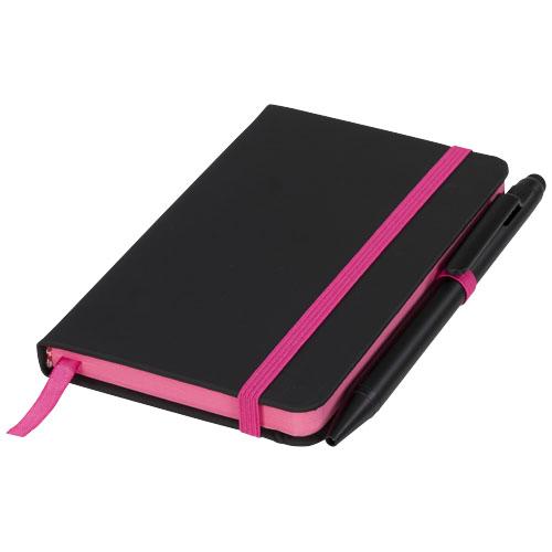 Carnet de notes S Noir Edge - Moderne et élégant avec bord coloré, stylo inclus_0