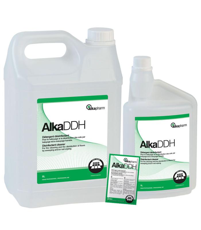 Détergent désinfectant pour sols Alka DDH Alkapharm - Flacon doseur 1L - Nettoyant surfaces sans rinçage_0