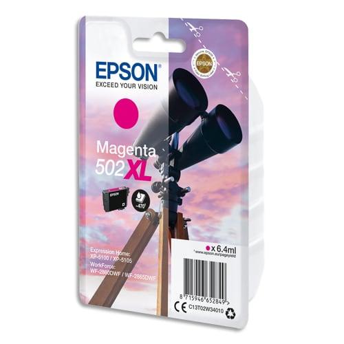 Epson cartouche jet d'encre magenta xl ''jumelles'' 502 (t02w3) - c13t02w34010_0