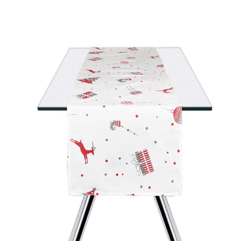 Excelsa runner de table Merry Christmas coton 140xH0,1x45 cm multicolore - multicolore textile 65383_0