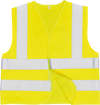 Gilet hi-vis enfants jaune JN14 - Certifié CE - Bande réfléchissante - Fermeture auto-agrippante_0