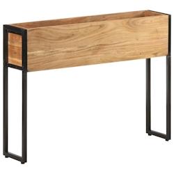 Helloshop26 - Jardinière bac lit surélevé plantes fleurs terrasse jardin 90 x 20 x 68 cm bois massif d'acacia marron 02_0037964 - 3000214007052_0