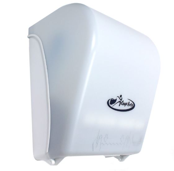 Lh 27 - distributeur de papier essuie-mains - blanc - coup'auto - 38 x 30 x 23 cm_0