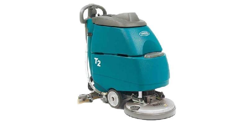 Location autolaveuse autotractée Tennant T2 reconditionnée - largeur de nettoyage 430 mm - bac de 26 L - moteur de brosse 0.75 kW_0