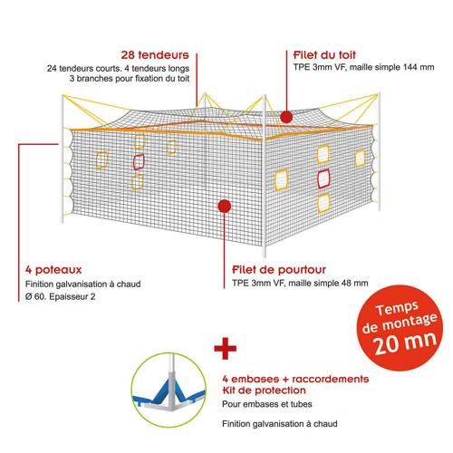 STRUCTURE DE HOME-BALL A TRANSPORTER