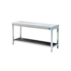 Virtus group Table Inox de Travail avec Étagère Gamme 700 600x700 x700x850mm - 698142333577_0