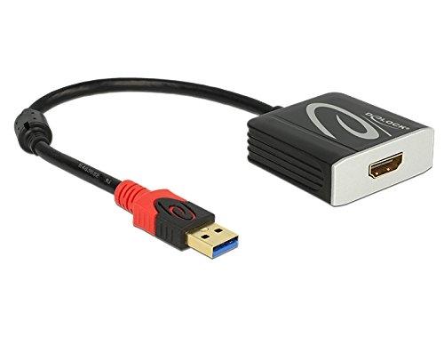 Delock Adaptateur câble USB 3.0 - Prise mâle vers HDMI femelle - Noir - Réf. 62736_0