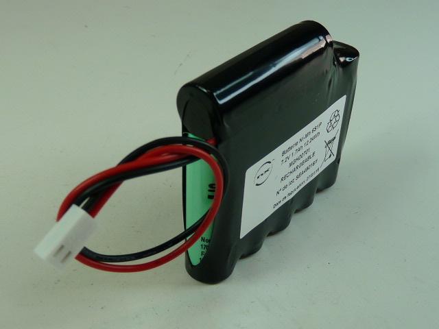 BATTERIE NIMH 6X AA 6S1P F150 7.2V 1.6AH MOLEX_0