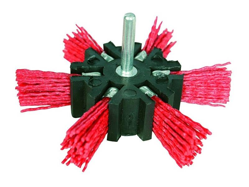 BROSSE EVENTAIL A FILAMENT NYLON 100 MM EBARBER BOIS METAL TIGE 6 MM BROSSE EVENTAIL A FILAMENT NYLON 100 MM EBARBER BOIS METAL TIGE 6 MM