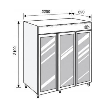 Congélateur Lacta'Box simple température LF 2100 - 2100L - Températures +5° à -25°C - Gestion efficace de lactarium_0