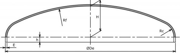 Fond bombé normalisé GRC - norme NF E 81-102 - jusqu'à 3000 mm de diamètre et 20 mm d'épaisseur_0