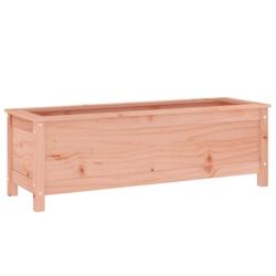 Helloshop26 - Jardinière bac lit surélevé plantes fleurs terrasse jardin de jardin 119,5 x 40 x 39 cm bois douglas massif marron 02_0039324 - 30002_0