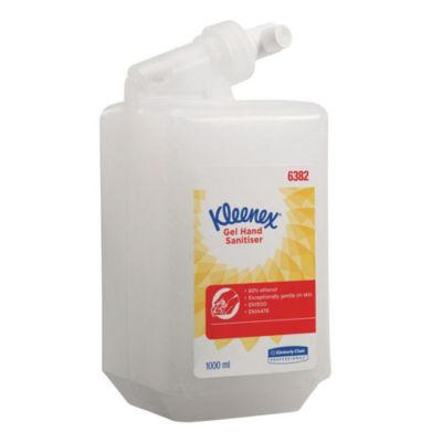 KLEENEX Cartouche de gel transparent désinfectant et hydratant instantané pour les mains à base d'alcool 1 L (lot de 6)_0