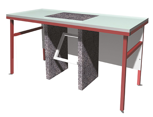 Paillasse de pesée avec table en verre émaillé - Réf PDPE-1 - BIOLAB_0