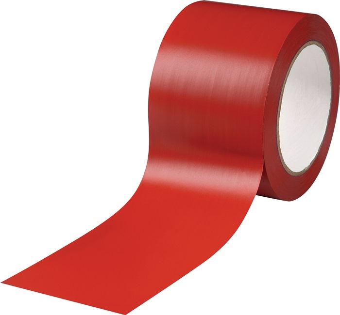 Ruban de marquage de sol Easy Tape PVC rouge - 33 m x 75 mm - rouleau ROCOL, robuste et résistant_0