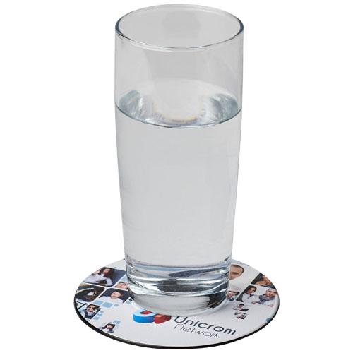 Sous-verre rond Brite-Mat - 100% plastiques recyclés - Base antidérapante - Référence 21051900_0