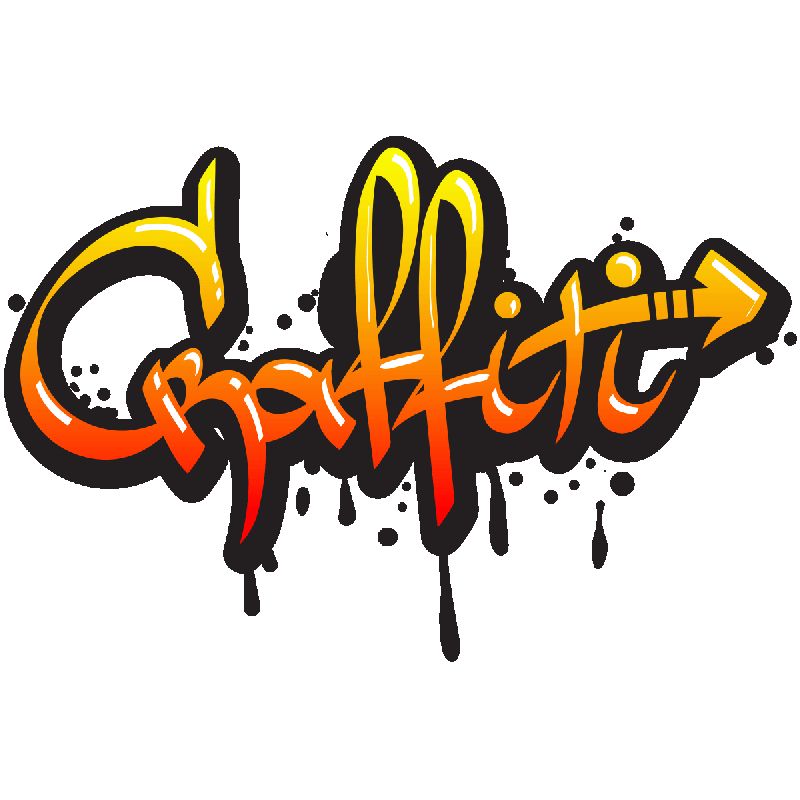 Sticker graffiti design