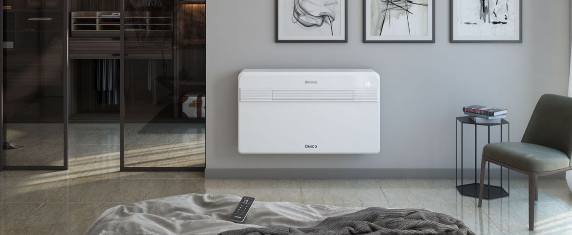 Unico Pro Inverter 14 HP - Climatiseur fixe sans unité extérieure - Puissance frigorifique 1,7 à 3,5 kW - Puissance calorifique 1,5 à 3,15 kW - Design italien par Olimpia Splendid_0