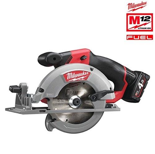 Scie circulaire MILWAUKEE FUEL M12 CCS43 402C 12V Li-Ion 4.0Ah - moteur POWERSTATE sans charbon, lame Ø140mm_0