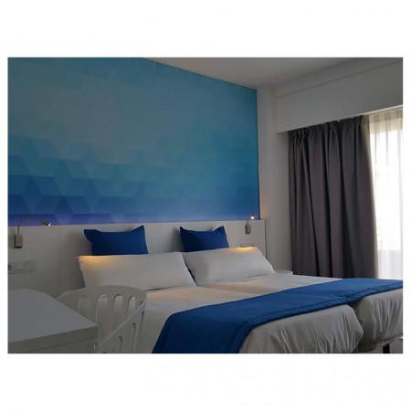 Applique murale LEIDEN LED - coloris nickel satiné - interrupteur intégré - acier - angle 35° - IP20 - 3000K blanc chaud_0