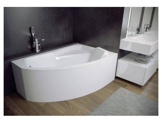 BAIGNOIRE D'ANGLE DROITE RIMA 130/140/150/160/170 CM AVEC TABLIER_0