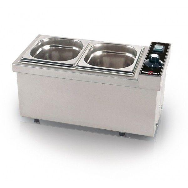 Bain-Marie électrique avec eau - 3x GN 1/6 - 800W, 230V, compact et encastrable_0
