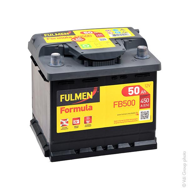 Batterie voiture Fulmen Formula FB500 - 12V 50Ah 450A - Haute performance pour démarrage moteur_0