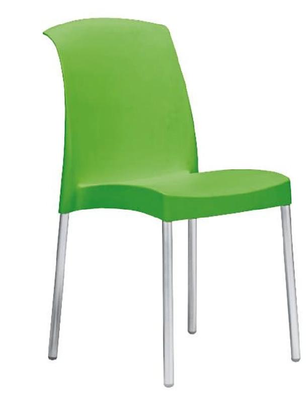 Chaise Jakarta - coque en polypropylène opaque - pieds en aluminium anodisé_0