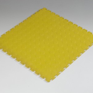 Dalle PVC pastille jaune - 100% PVC vierge - Dim. 500mm x 500mm - Ep. 7mm - RAL 1018_0