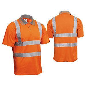 Delta Plus Polo manches courtes haute visibilité - Orange  - Taille L_0