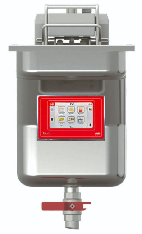Friteuse électrique encastrable avec filtration huile et écran à cuve simple 14.5 l -298x630x809 mm - TD-311-H31-G0_0