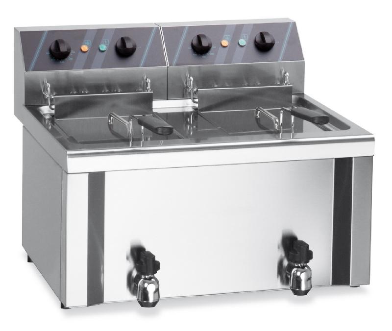 Friteuse professionnel electrique 2 cuve 8-9 lt+8-9 lt - EF8+8B_0