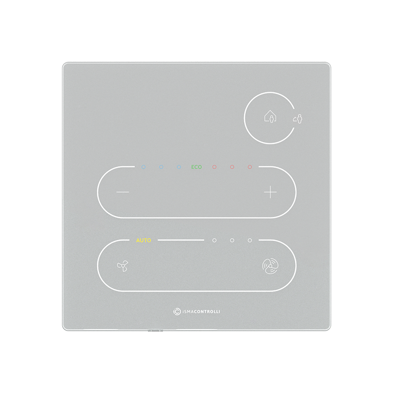 Interface d'ambiance Touch Point Modbus ou BACnet blanc - Non, Oui, Température_0