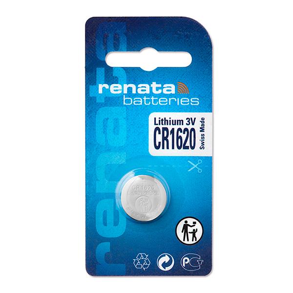 PILE BOUTON LITHIUM BLISTER CR1620 RENATA 3V 68MAH_0