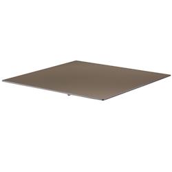 Oviala Business Plateau de table stratifié 60x60 cm taupe - Oviala - gris métal 110039_0